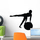 Aerobic Fitness Silhouette Wall Decal