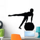 Aerobic Fitness Silhouette Wall Decal