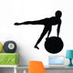 Aerobic Fitness Silhouette Wall Decal