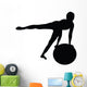 Aerobic Fitness Silhouette Wall Decal