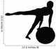 Aerobic Fitness Silhouette Wall Decal