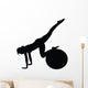 Aerobic Fitness Silhouette Wall Decal