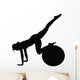 Aerobic Fitness Silhouette Wall Decal