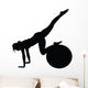 Aerobic Fitness Silhouette Wall Decal