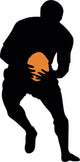 Football Silhouette Wall Decal