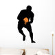 Football Silhouette Wall Decal