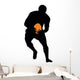 Football Silhouette Wall Decal