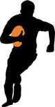 Football Silhouette Wall Decal