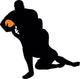 Football Silhouette Wall Decal