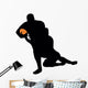 Football Silhouette Wall Decal