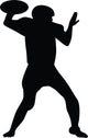 Quarterback Football Silhouette Wall Decal