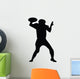 Quarterback Football Silhouette Wall Decal
