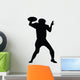 Quarterback Football Silhouette Wall Decal
