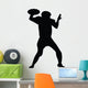 Quarterback Football Silhouette Wall Decal