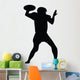 Quarterback Football Silhouette Wall Decal