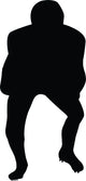 Football Silhouette Wall Decal