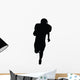 Running Back Football Silhouette Wall Decal