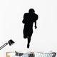 Running Back Football Silhouette Wall Decal
