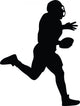 Football Silhouette Wall Decal
