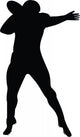Football Silhouette Wall Decal