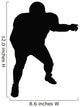 Football Silhouette Wall Decal