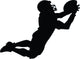 Football Silhouette Wall Decal