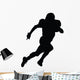 Running Football Silhouette Wall Decal
