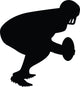 Football Silhouette Wall Decal