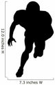 American Football Silhouette Wall Decal