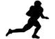 American Football Silhouette Wall Decal