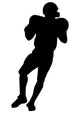 American Football Silhouette Wall Decal