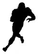 American Football Silhouette Wall Decal
