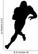 American Football Silhouette Wall Decal