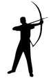 Archery Silhouette Wall Decal