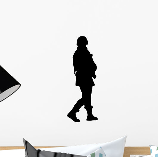 Military Silhouette Wall Decal