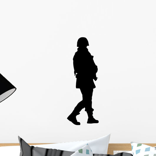 Military Silhouette Wall Decal