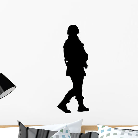 Military Silhouette Wall Decal
