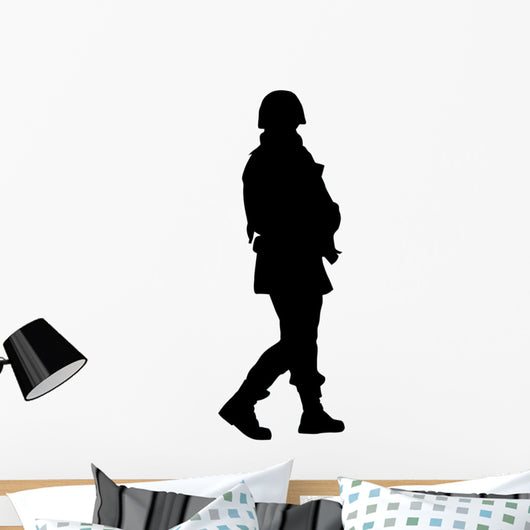 Military Silhouette Wall Decal