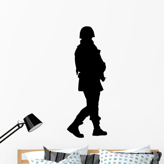 Military Silhouette Wall Decal