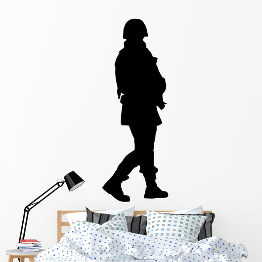 Military Silhouette Wall Decal