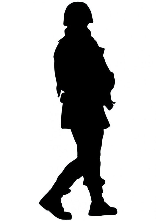 Military Silhouette Wall Decal