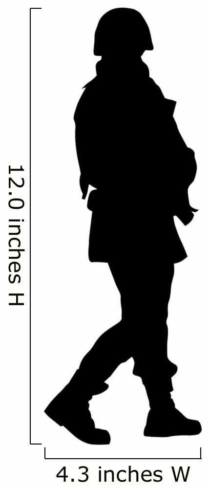 Military Silhouette Wall Decal