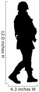 Military Silhouette Wall Decal