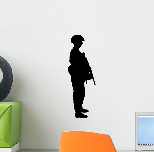 Military Silhouette Wall Decal