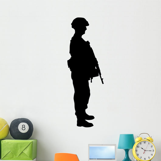 Military Silhouette Wall Decal