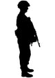 Military Silhouette Wall Decal