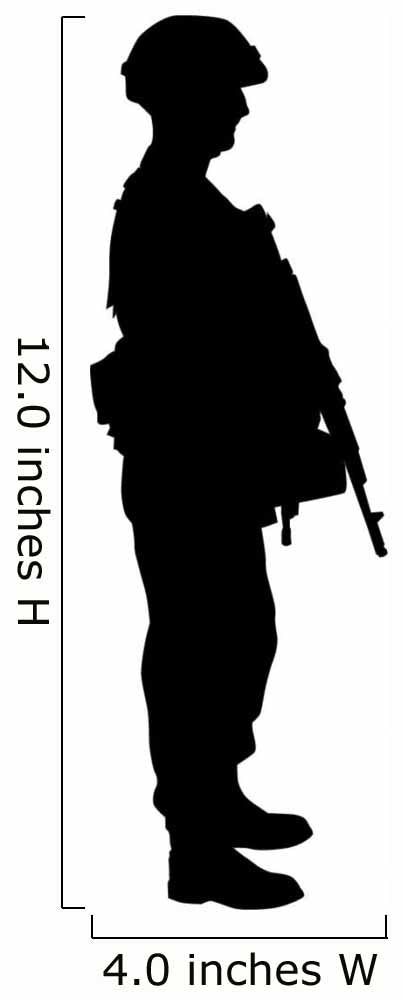 Military Silhouette Wall Decal