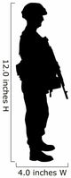 Military Silhouette Wall Decal