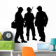 Military Soldiers Silhouette Wall Decal