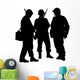 Military Soldiers Silhouette Wall Decal